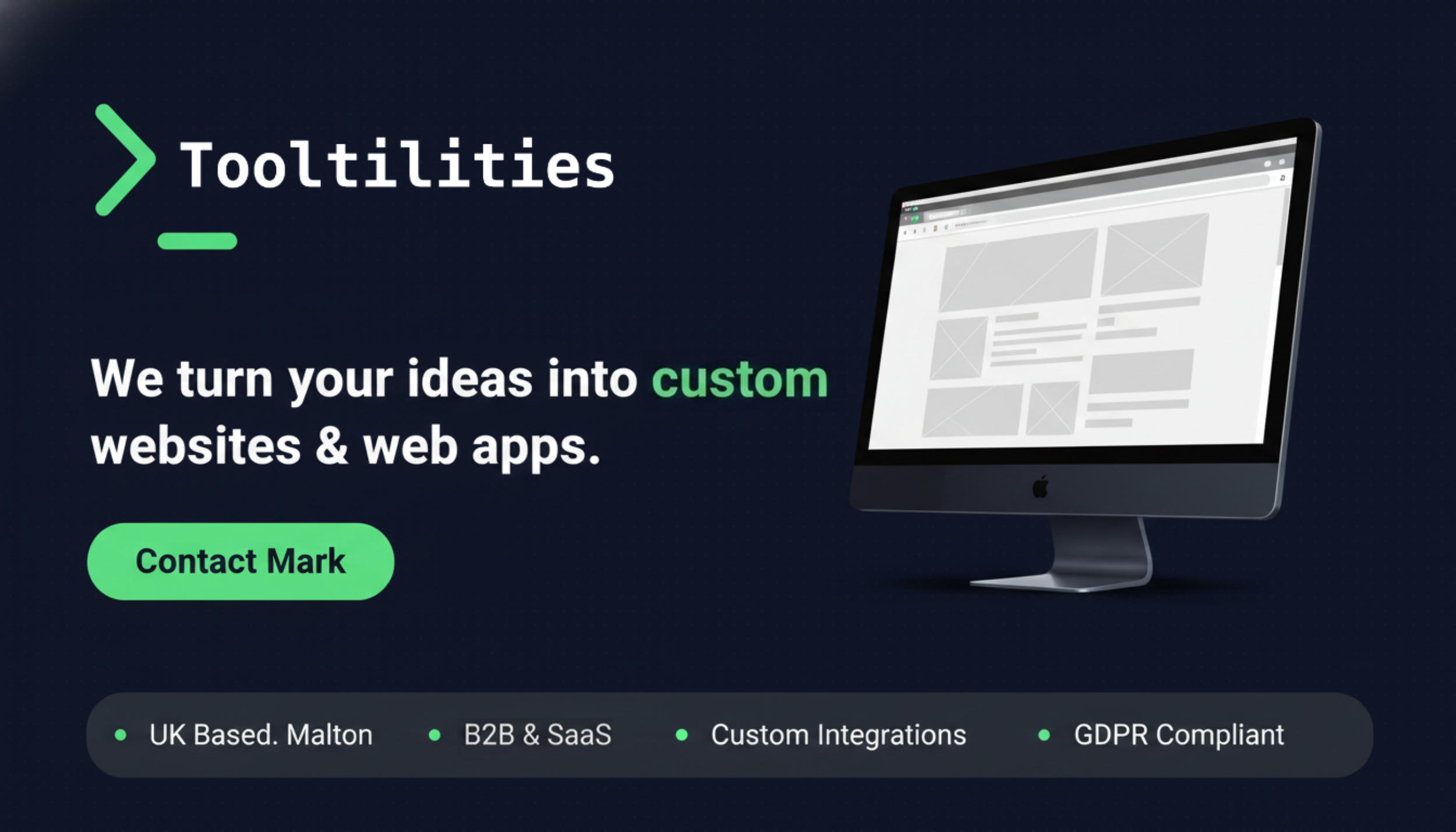 Tooltilities bespoke web development and custom builds